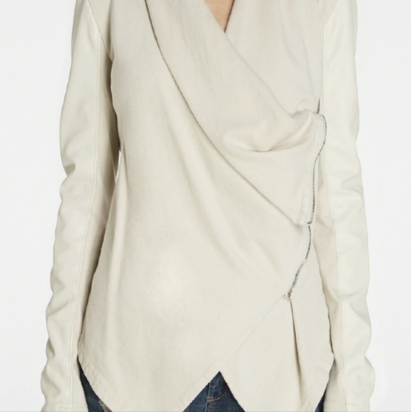 ❤️ BLANKNYC Off White Zipper Jacket Sm - Picture 11 of 13